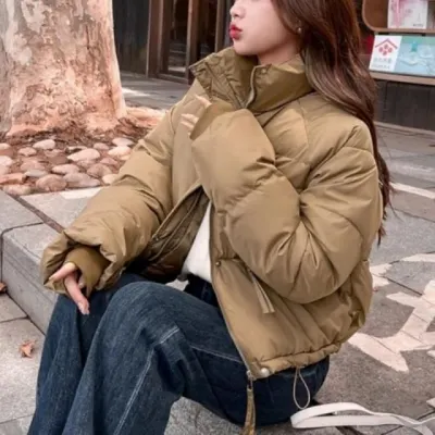 여성 숏패딩 경량 점퍼 방한 겨울 아우터