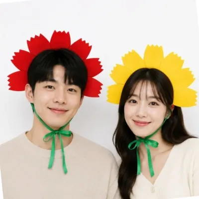 성인 머리띠 꽃머리띠