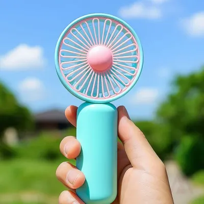 휴대용 선풍기 블루 깔끔한선풍기 목걸이형 야구장