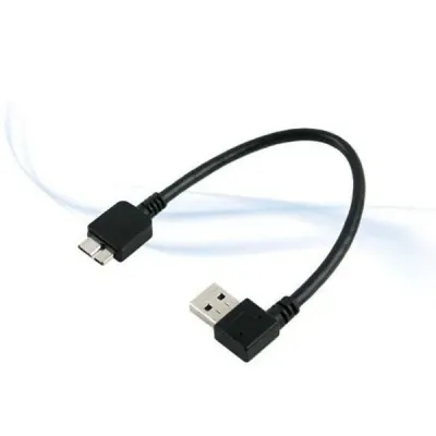 coms USB 3.0 젠더 꺾임 (USB MIcro USB B) 10cm