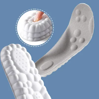 기능성 메모리폼 깔창 PU 재질 다양한 사이즈푹신하고 편안한 신발깔창 1켤레