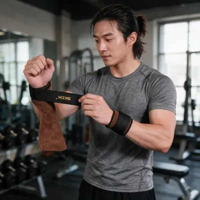 손목 헬스 스트랩 고중량 웨이트 리프팅 운동 근력 트레이닝 손목아대
