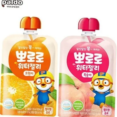 어린이 과채 음료 어린이 워터 젤리 건강 파우치 복숭아 과즙 간식 외출