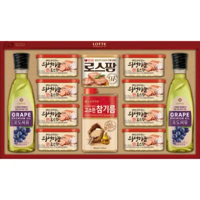 롯데푸드 추석선물세트 롯데햄 의성마늘 로스팜 1-1호