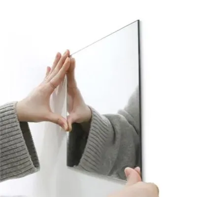 아크릴 거울 벽 부착 거울 인테리어 무타공 라운드 안전 현관 접착식 드레스 스티커 자취방 틈새