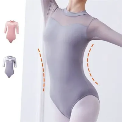 여성 발레복 레오타드 여성 댄스복 레오타드 성인 댄스 슬림 바디