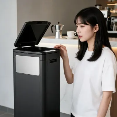 대형 휴지통 쓰레기통 카페 사무실 업무공간 32L
