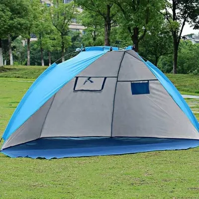 그늘막 텐트 220x120cm 블루 비치텐트