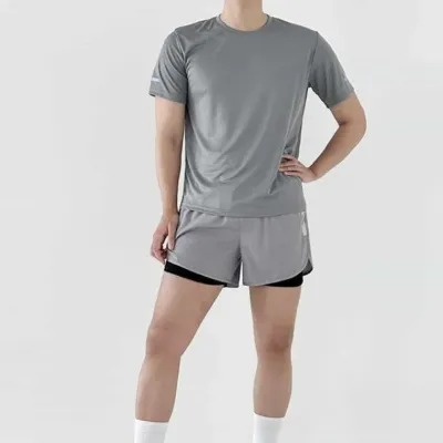 남자 아이스 3부 쇼츠 요가레깅스 운동복 헬스레깅스