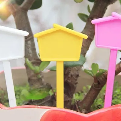 화분 이름표 식물 네임택 컬러 꽂이 13.5cm 10개 미니 팻말 고풍스런
