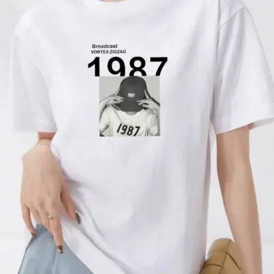 1987 036 30수 빅사이즈 남 여 무지 반팔