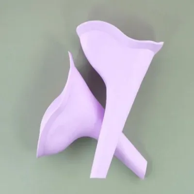 실리콘 휴대용 여성소변기 이동식 캠핑용 간이소변기