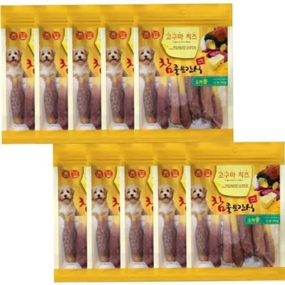 강아지 고구마 치즈 간식 강아지 오리봉 간식 건강 스틱 저키 영양 육포 수제