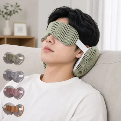 숙면 돕는 베개 형태 수면안대 편안한 휴식 필수 파우치