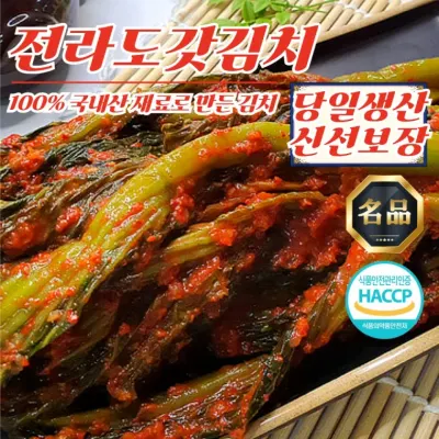 당일생산 전라도 대감 갓김치 1kg (100% 국산재료)