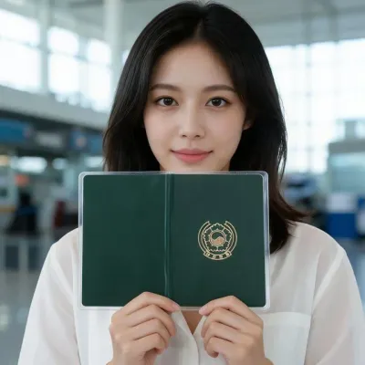 여권커버 투명 케이스 보관함 여권홀더 출국 준비물 서류정리함