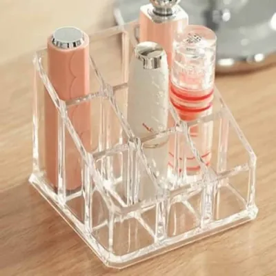 립스틱보관케이스 9칸 투명수납함 화장품보관함 립스틱케이스