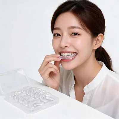 마우스피스 치아 맞물림 가드 마찰 방지 장치 교정용