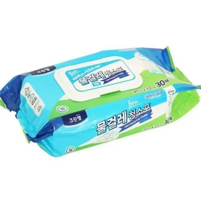물걸레 청소포 30매입 대형 물걸레 청소포 일회용 다회용 대형 바닥 청소용 거실 소다 극세사 다용도 용품
