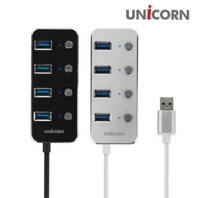 usb 3.0 4 포트 usb 고속 확장형 스위치 개별 전원