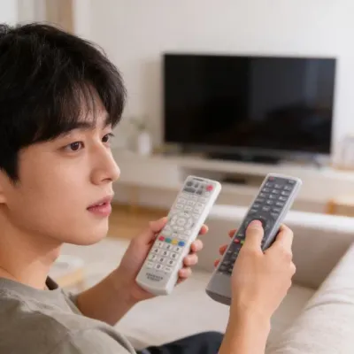 TV 에어컨 리모콘 실리콘 케이스 리모트 컨트롤 홀더 파우치 거실 가전 용품