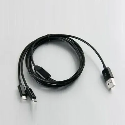 USB 케이블 마이크로 5핀 변환 충전 케이블 2구 1M