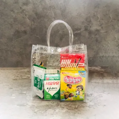 PVC 쇼핑백 투명가방 구디백 답례품 선물포장 20x20x8
