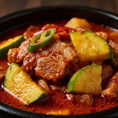칼칼하고 진한 국물 맛 얼큰 고추장찌개 1팩(650g)