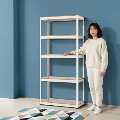철제선반 5단 180 무볼트앵글 오픈형 진열대 거실 창고 정리용 선반장