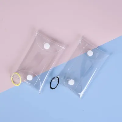 가챠 투명 케이스 카드지갑 pvc 포카 고리 선물 키링