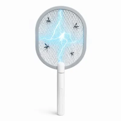 해충킬러 이지 전기모기채 해충퇴치 라켓 강력 LED 배터리포함