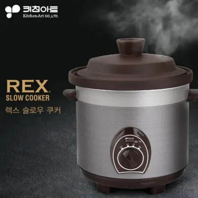 키친아트2035/3.5L 렉스 소형 세라믹 슬로우쿠커 전기냄비 내솥분리형 전기 쿠커 찜요리