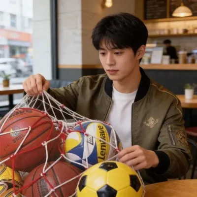 축구공 농구공 배구공 보관용 그물망 체육 실기 교구 연습용 그물 주머니 10개입