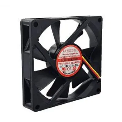 쿨링팬 80mm 15T 2볼베어링 3핀 전원 DC 24V 장비냉각 쿨러 팬