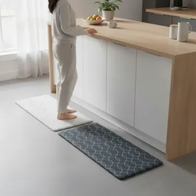 쿠션감 좋은 30T 양면 주방 매트 120x44 거실 발매트 추천