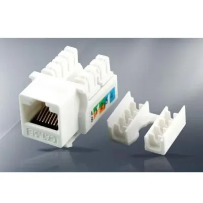 coms 키스톤잭 - CAT5e 백색