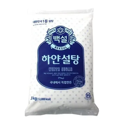 백설 하얀설탕 제과용 디져트 흰설탕 한식 쿠키 3kg 대체당