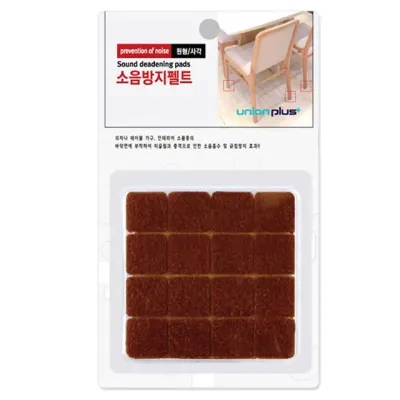 유니온 의자발 테이블다리 소음방지 펠트 사각형 18x18 (LF-0140) 바닥스크래치
