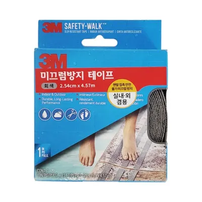 3M 미끄럼방지테이프(실내외 회색 7646)계단 안전용품