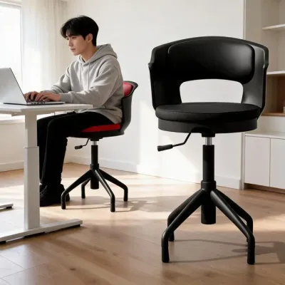 회전 의자 철제 등받이 지지 원형 식탁 카페 업소용 사무용 인테리어