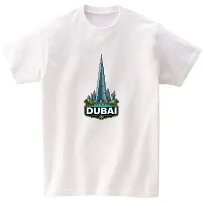 길단 반팔티 아시아핏 USA핏 랜드마크 the Burj Khalifa AI 이미지 모든색상 전사이즈