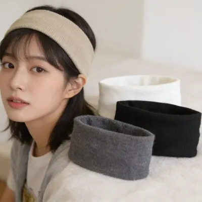 헤어밴드 니트 와이드 머리띠 세안 화장 세수 운동 공부 집중 헤어터번