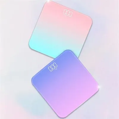 led 체중계 디지털 체중계 강화 슬림 온도 유리 몸무게 그라데이션 다이어트 인테리어 저전력 수치형