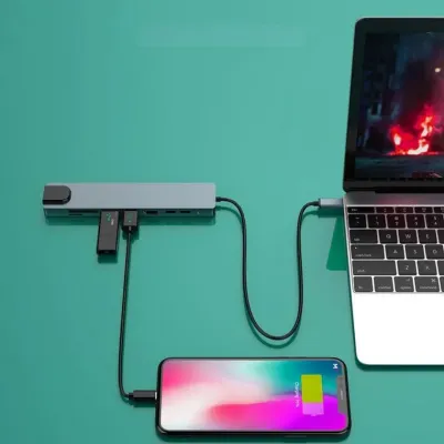 C타입 8in1 USB 3.0 HDMI 허브 멀티 리더기