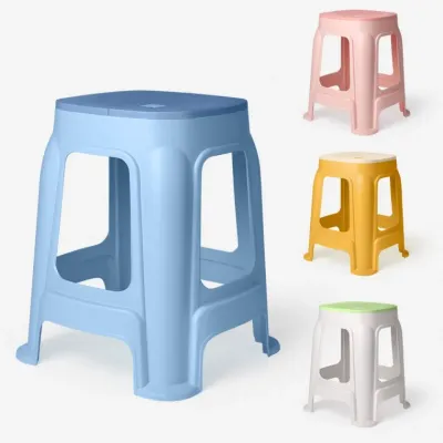 화장대의자 등받이없는 높은 간이스툴 4color