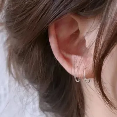 실리콘 링피어싱 투명 피어싱 무알러지 귓바퀴 귀걸이 도넛링 귀 막힘 살튀 방지