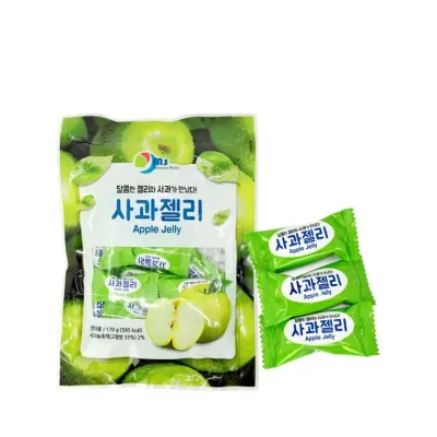 미성식품 사과 젤리(170g) 향긋한 애플 젤리 간식