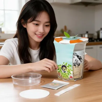 새싹채소 한컵새싹농장 반려식물 식물재배 실내 텃밭 가꾸기 취미 학습 교구