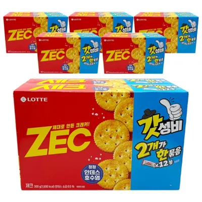 롯데 제크 오리지널 2번들 600g(300gx2) x 6개