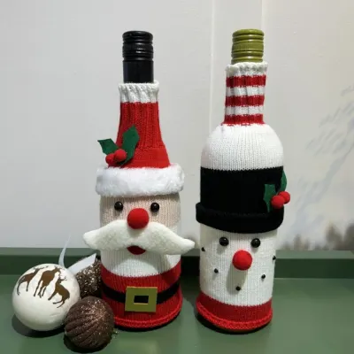 축하 크리스마스 와인병커버 기념일